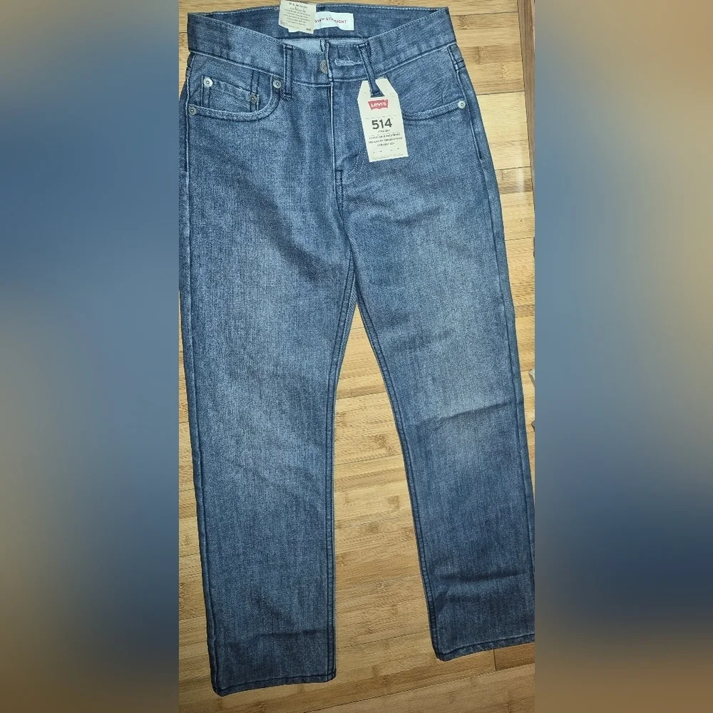 NWT's Levi's Boys Classic Blue Slim Leg 514 Jeans Size 24X26